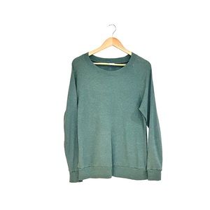 Aritzia TNA green long sleeve shirt sweater.